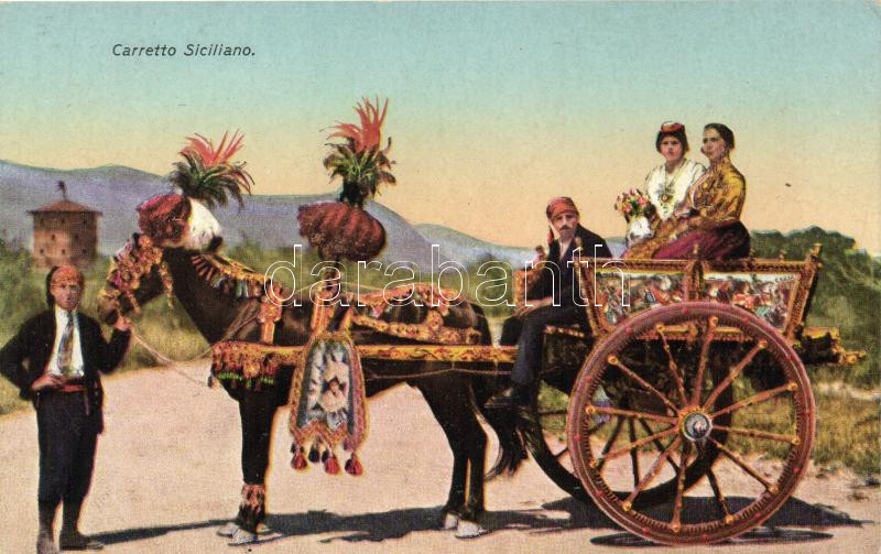 Carretto Siciliano' Sicilian folklore, handcart, Szicíliai folklór