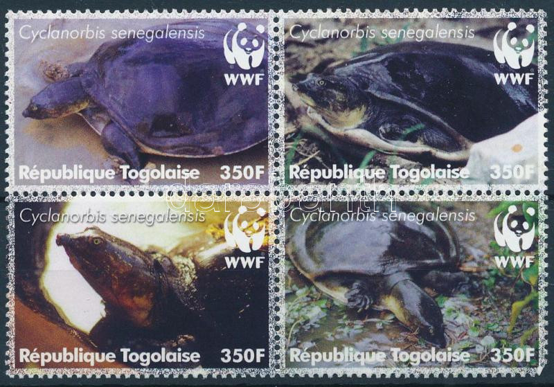 WWF: Turtles block of 4, WWF: Teknősök négyestömb