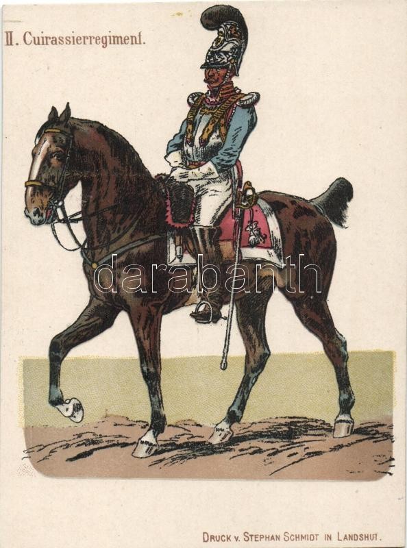 II. Cuirassier Regiment, cavalry (cut), II. Vértes regiment, lovasság (vágott)