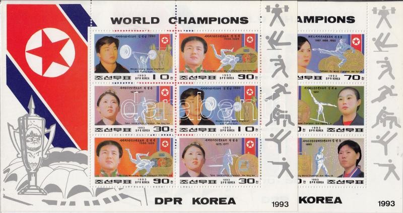 North Korean Championships mini sheet set, Észak-koreai bajnokság kisívsor