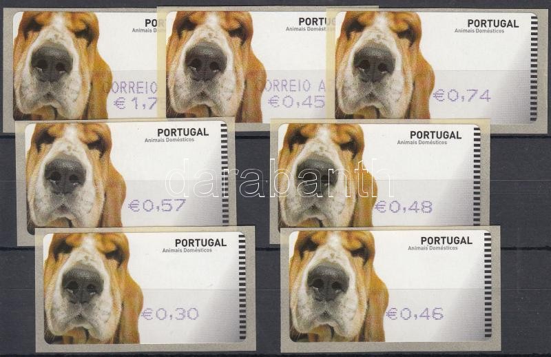 Automata bélyegek: kutyák 7 klf érték (öntapadós), Automatic stamps: Dogs 7 diff values (sel-adhesive)