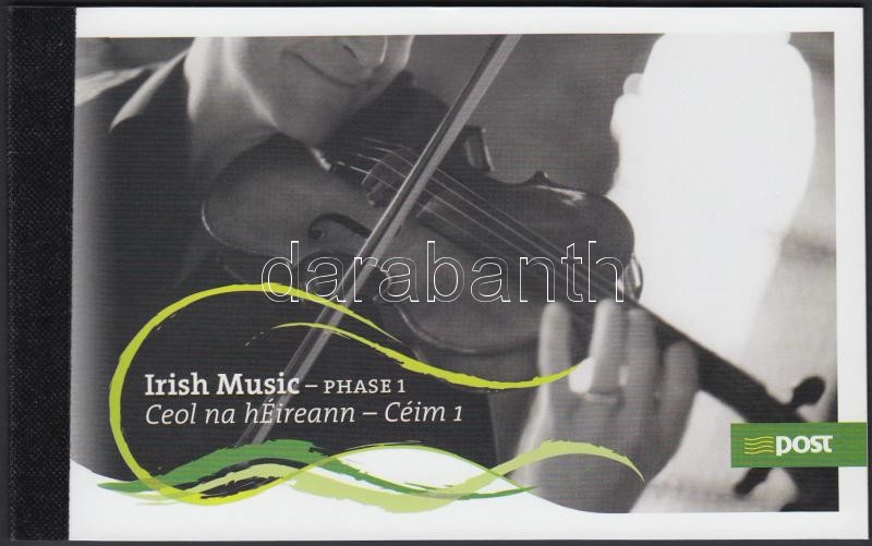 Ír zene bélyegfüzet, Irish music stamp-booklet