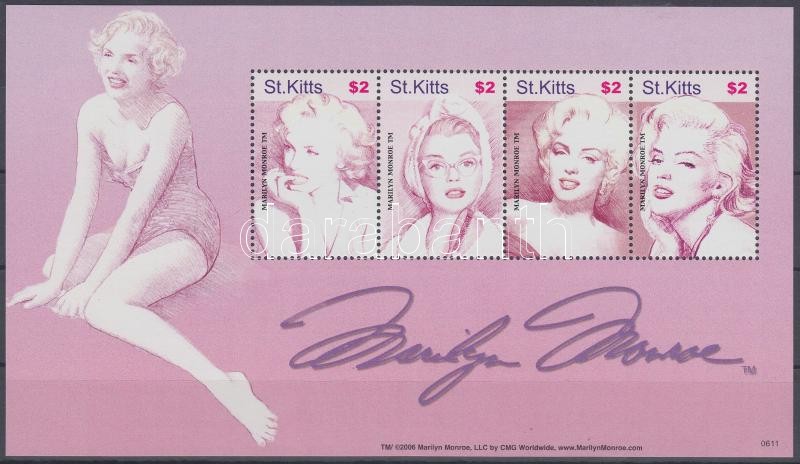 Marilyn Monroe mini sheet, Marilyn Monroe kisív