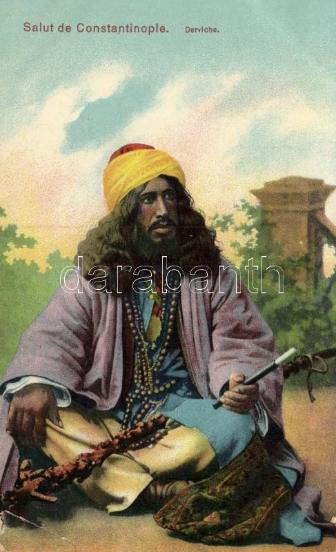 Dervish, Turkish folklore, Constantinople, Török folklór, Konstantinápoly