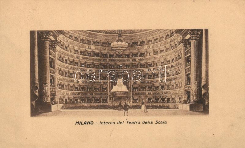 Milan, Milano; Interno del teatro della Scala / theatre, interior view