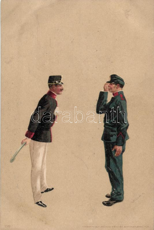 WWI K.u.K. military officers 'Kosmos' 199. litho s: Geiger R., Első világháborús K.u.K. katonatisztek, Kosmos 199. litho s: Geiger