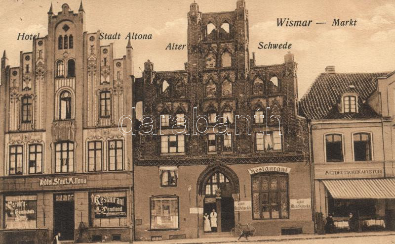 Wismar, Hotel Stadt Altona, Alter Schwede restaurant, cafe