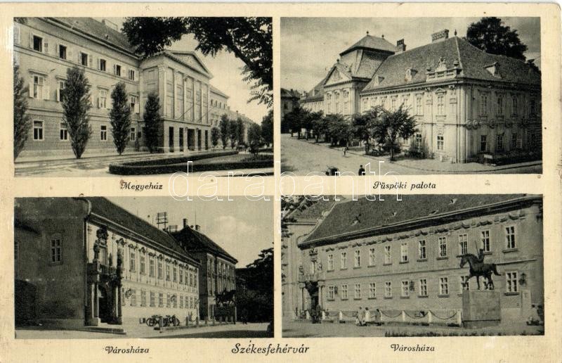Székesfehérvár, Megyeháza, Városháza, Püspöki palota