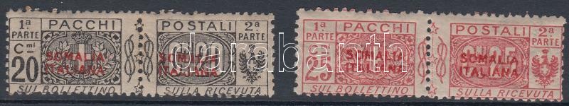 Parcel stamp: Coat of arms pairs, Csomagbélyeg: Címer bélyegpárok