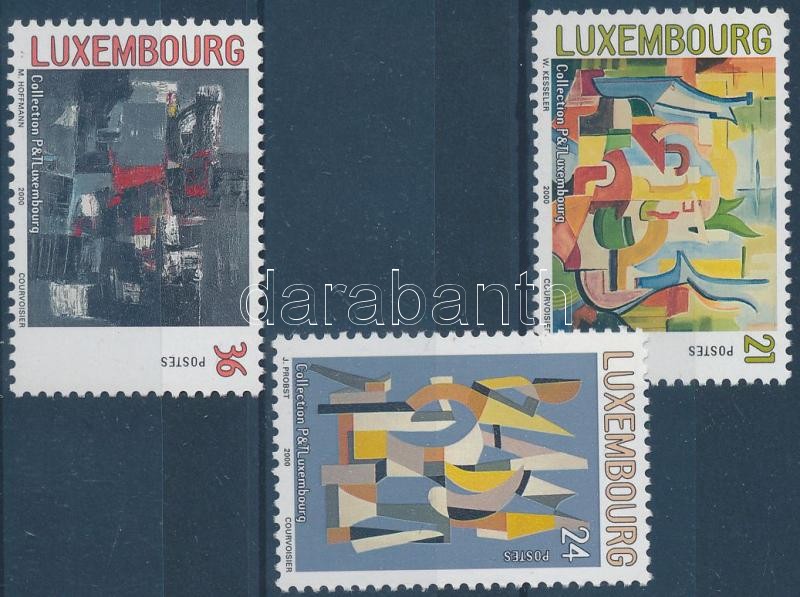 Festmények a luxemburgi posta művészeti gyűjteményéből sor, Paintings set