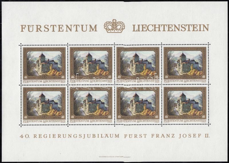 II. Ferenc József herceg kisív sor, Prince Franz Joseph II minisheet set
