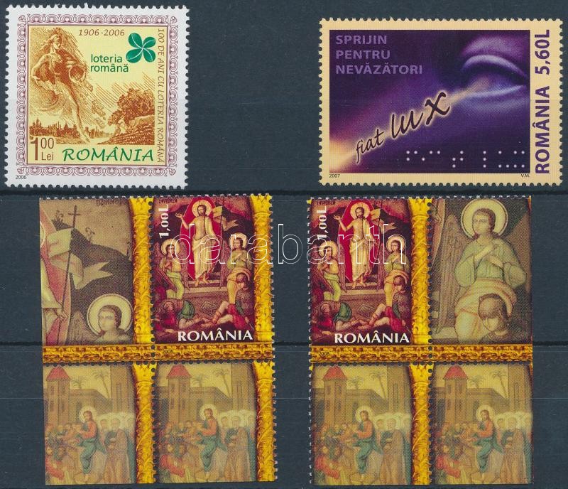 2006-2008 Mi 6123 + 6251 + Easter 2 corner stamp, 2006-2008 Mi 6123 + 6251 + Húsvét 2 db ívsarki bélyeg Mi 6276