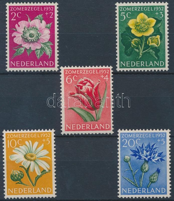 Nyári bélyegek; Virág sor, Summer stamps, Flowers set