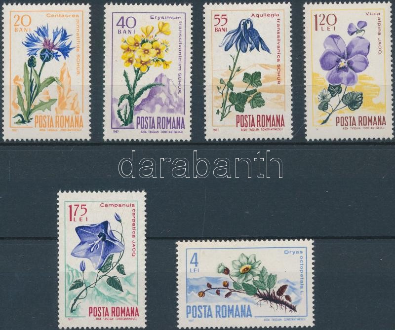 Kárpátok virágai sor, Flowers of the Carpathians set