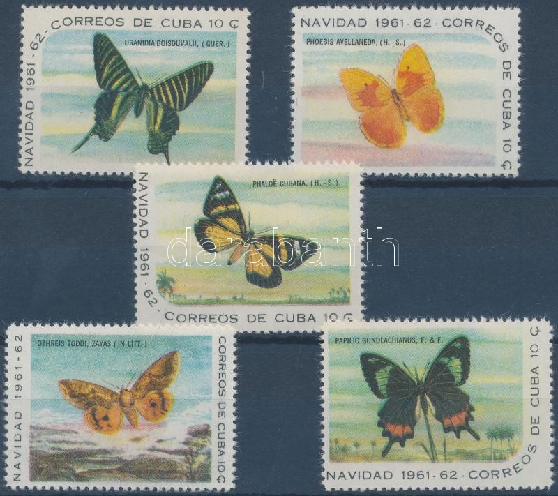 Lepkék bélyegek 1 sorból, Butterflies stamp from 1 set