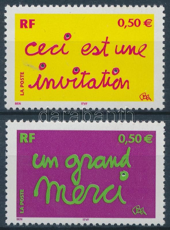 Greeting stamps set, Üdvözlő bélyegek sor