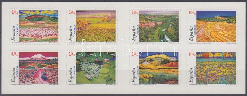 Tájak öntapadós bélyegfüzet, Landscapes self-adhesive stamp-booklet