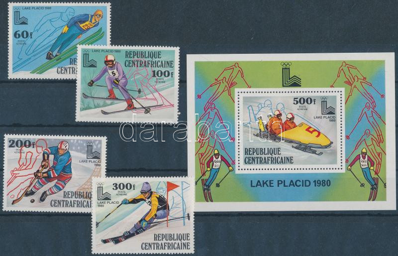 Winter Olympics set + block, Téli olimpia sor + blokk