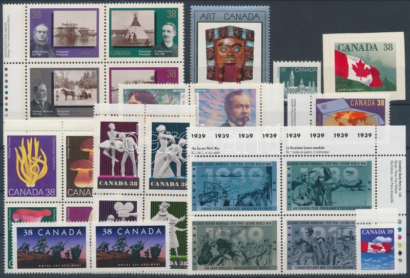 25 diff. stamps with 4 block of 4, 25 klf bélyeg, benne 4 négyestömb