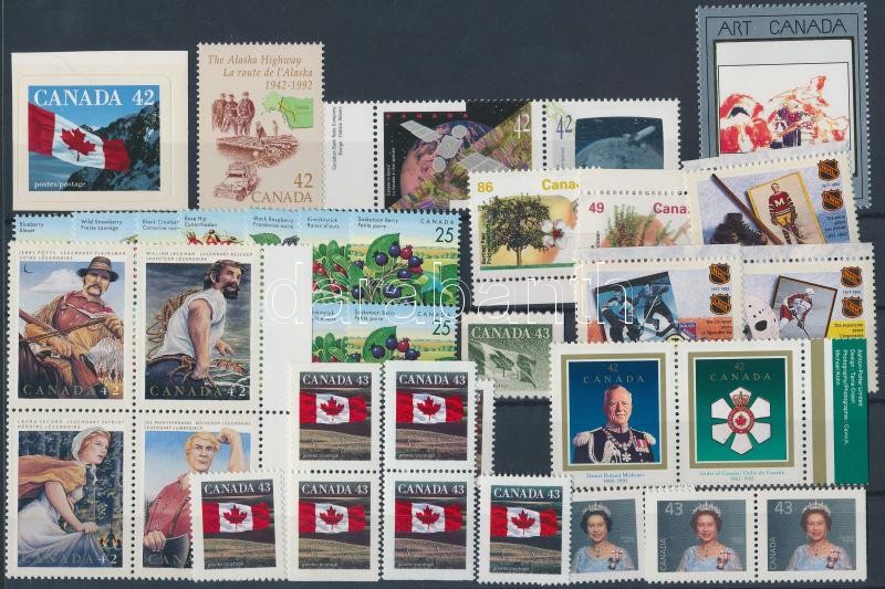 46 stamps, with relations, 46 db bélyeg, benne összefüggések
