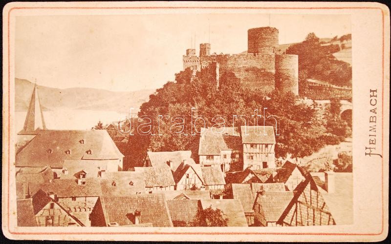 cca 1890 Heimbach keményhátú fotó 9x11 cm, cca 1890 Germany Heimbach photo 9x11 cm
