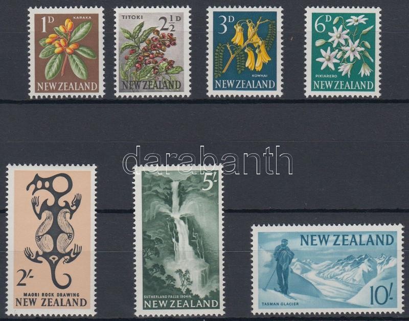 7 diff. definitive stamps, 7 klf forgalmi bélyeg