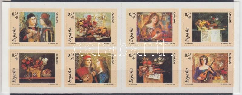 Paintings self-adhesive stamp-booklet, Festmények öntapadós bélyegfüzet