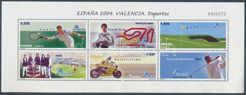 ESPANA'04 Bélyegkiállítás, sport blokk, ESPANA'04 Stamp Exhibition, Sport block