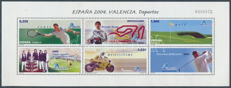 ESPANA'04 Bélyegkiállítás, sport blokk, ESPANA'04 Stamp Exhibition, Sports block
