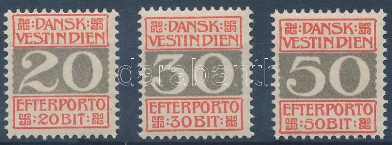 Számok portó bélyegek egy sorból, Numbers postage due stamps from a set