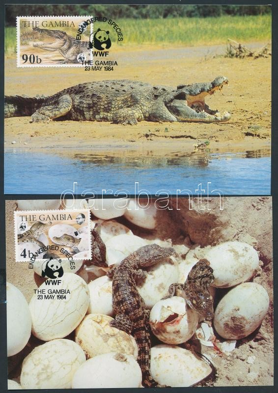 WWF Nile crocodiles set on 4 CM, WWF nílusi krokodilok sor 4 CM
