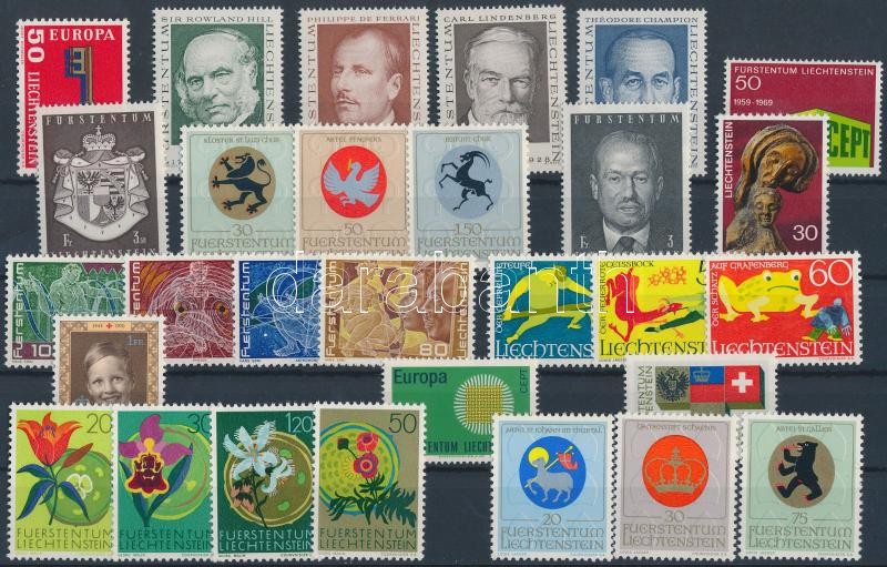 29 diff stamps with sets, 29 klf bélyeg, benne sorok