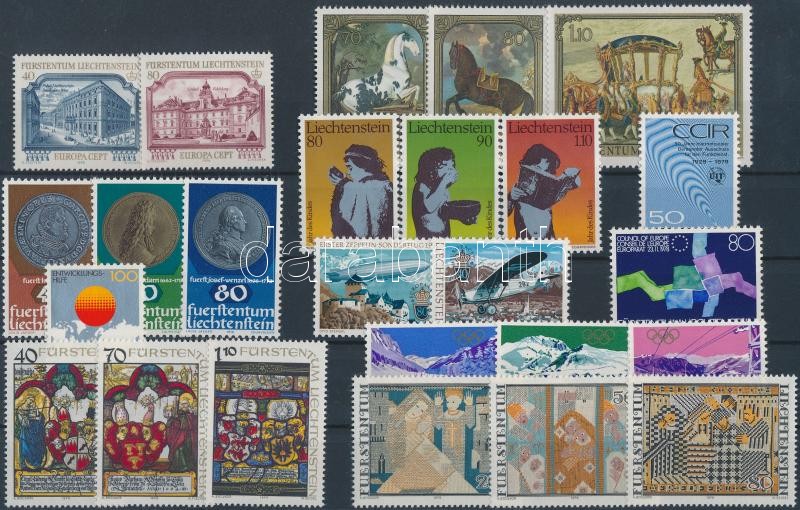 25 klf bélyeg, benne sorok, 25 diff. stamps with sets