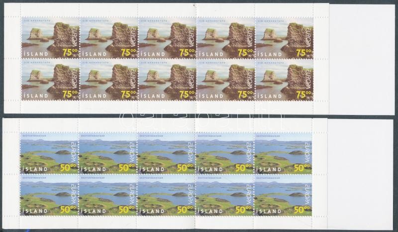 Europa CEPT National Parks 2 stampbooklets, Europa CEPT nemzeti parkok 2 bélyegfüzet