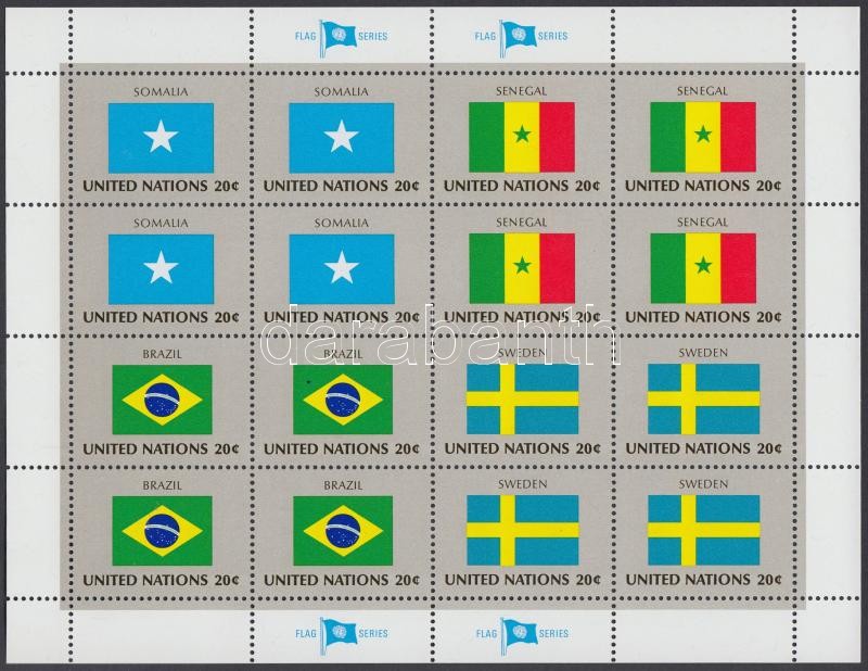 Member States flags minisheet set, Tagállamok zászlói kisívsor