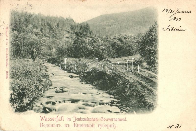 1899 Yenisei province, waterfall