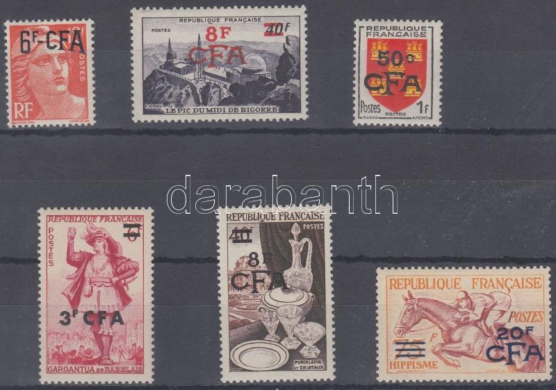 Definitive set, 2 stamp with overprint, Forgalmi 2 felülnyomott sor