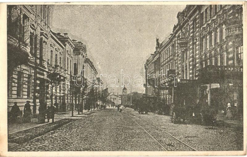 Vilnius, Wilna; Ulica S-to Jerska / St. Georg Strasse; street