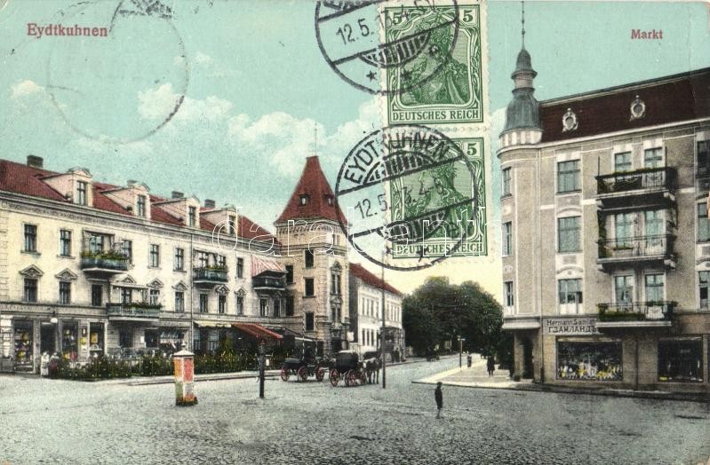 Chernyshevskoye, Eydtkuhnen; Marktplatz / marketplace