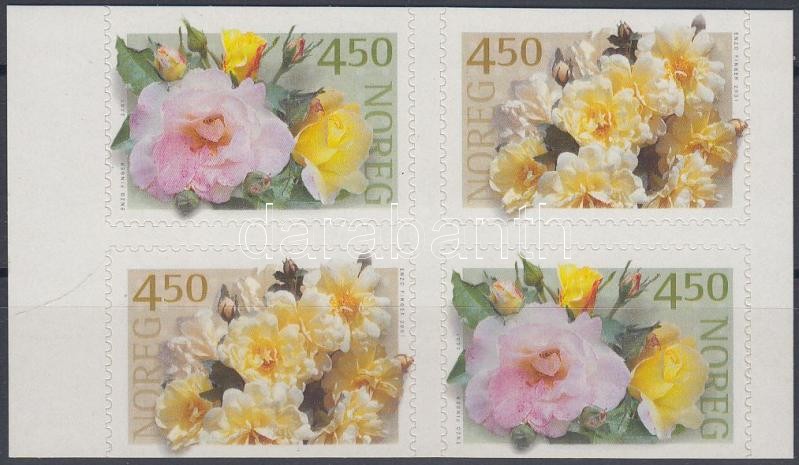 Rózsák bélyegfüzetlap, Roses stampbooklet sheet