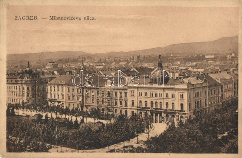 Zagreb, Mihanoviceva ulica / Mihanovic street, Red Star Lines travel agency