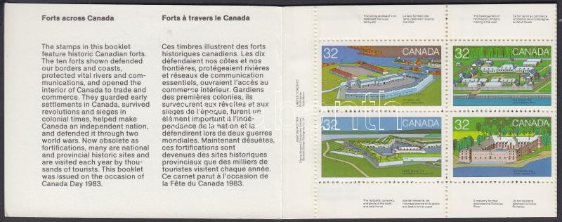 Day of Canada. Forts (I) stamp-booklet, Kanadaiak napja; Erődök (I) bélyegfüzet
