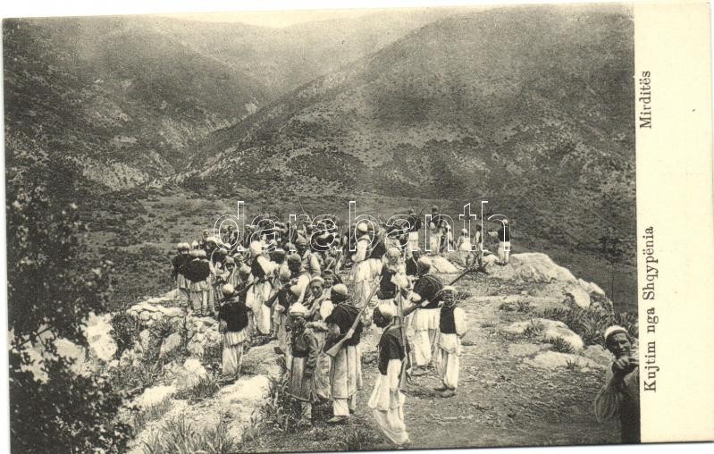 Mirdita, Albanian soldiers, Mirdita, albán katonák