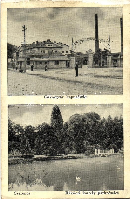 Szerencs, Cukorgyár kapu, Rákóczi kastély park