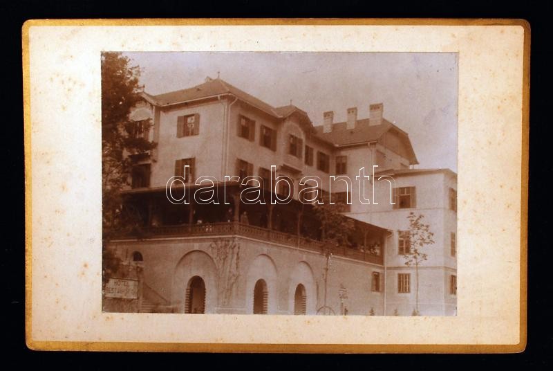 cca 1890 Rosenburg hotel és vendéglő 17x12 cm, cca 1890 Rosenburg Hotel and restaurant photo 17x12 cm