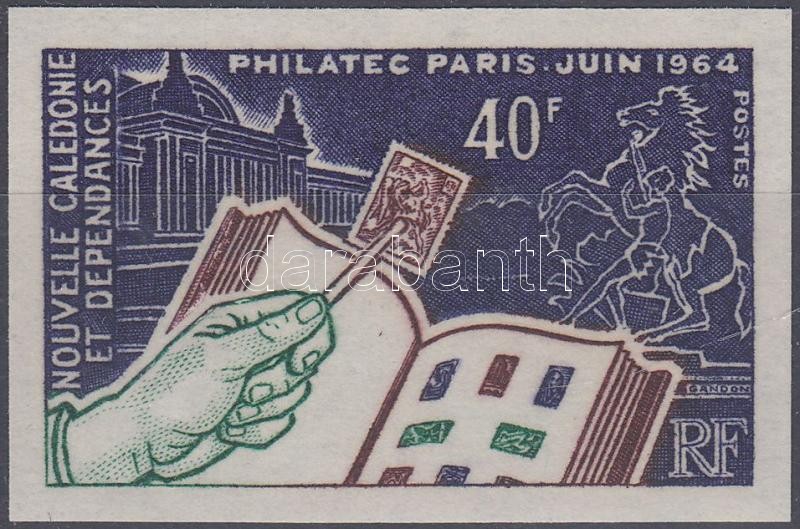 PHILATEC International Stamp Exhibition imperforated stamp, PHILATEC nemzetközi bélyegkiállítás vágott bélyeg