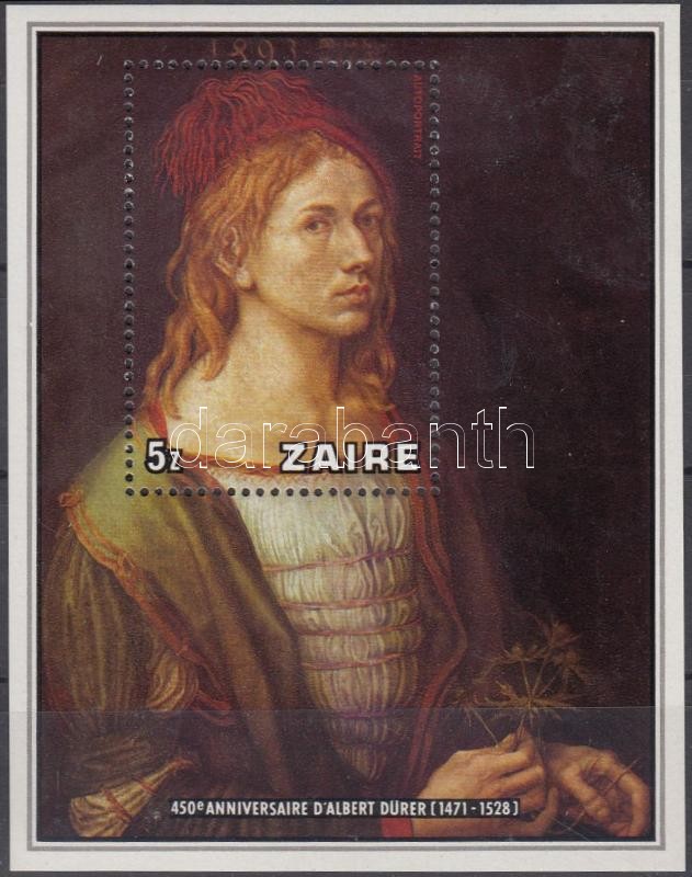 450th death anniversary of Dürer block, Dürer halálának 450. évfordulója blokk