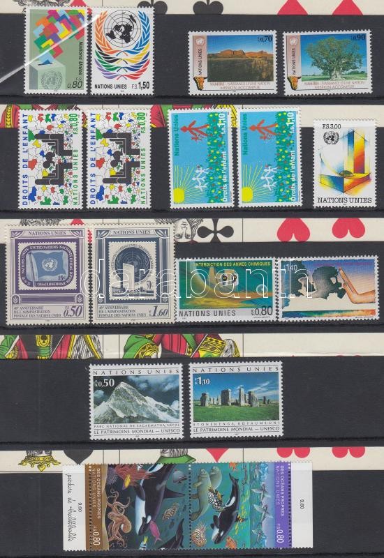 17 db bélyeg, közte 1 pár, 17 diff. stamps with 1 pair