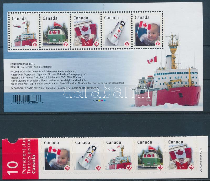 Canadian Symbols set + block, Kanadai szimbólumok sor + blokk