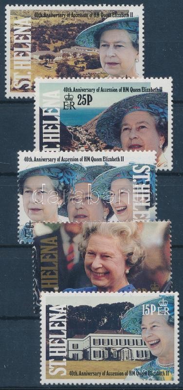 40th anniversary of II. Queen Elizabeth's accession
to the throne set, II. Erzsébet királynő trónra lépésének 40. évfordulója sor